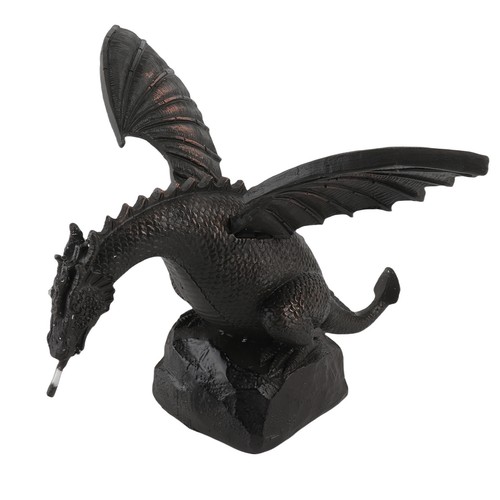 Bronze dragon fountain statue - bronze,