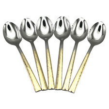 Light Golden Teaspoons Set Tea