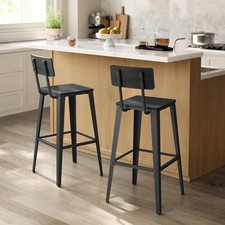 Set of 2 Industrial Bar Stools