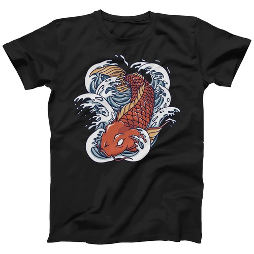 Koi carp japanese shirt - carp,