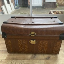 Metal Wood Effect Brown Trunk
