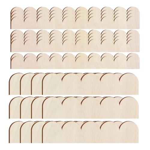 24pcs unfinished scalloped - 24pcs,