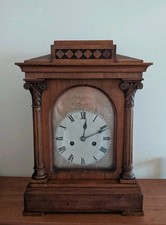 Large Antique Oak Chime Mantle