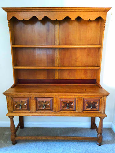 Vintage wood dresser - vintage,