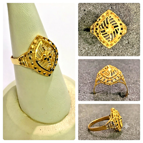 22k beautiful lady ring 22 - 22k,