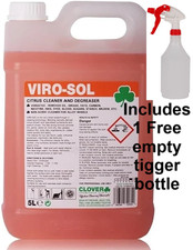 Viro-Sol Concentrate Citrus Strong Cleaner 5 / 10 / 20 Litre Degreaser / Trigger