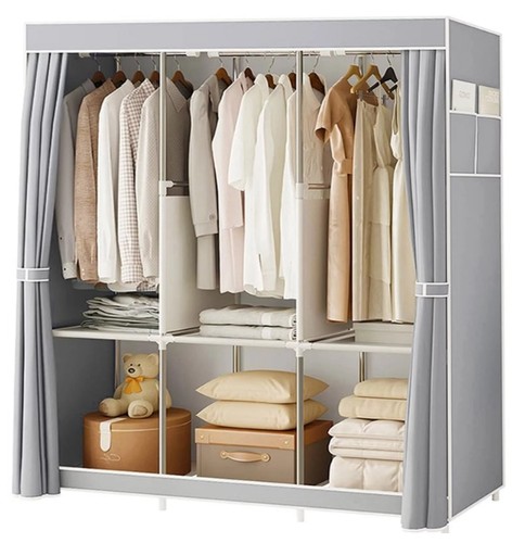Fabric canvas wardrobe with - fabric,