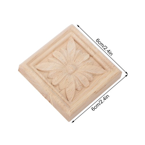 Square wood carved - square,