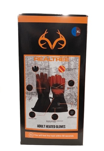 Realtree heated gloves - realtree, size