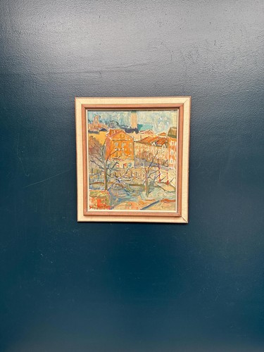 Original swedish oil canvas - original,