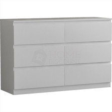 Vida Designs Modern 6 Chest of Drawers Storage Tall Wide Bedroom Furniture