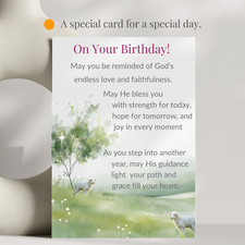 Christian Birthday Card for