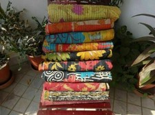 Vintage Kantha Quilt Indian