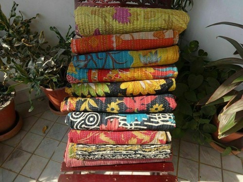 Vintage kantha quilt indian - kantha,