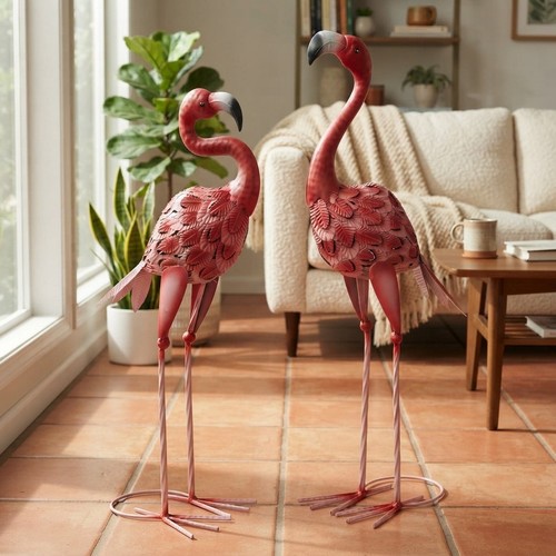 Eye catching metal - metal, flamingo