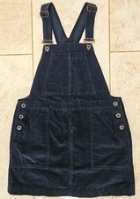 Jack Wills Ladies Size 12 Blue Cord Dungaree Dress All In One Corduroy Fashion