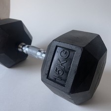 15KG Single Rubber Hex