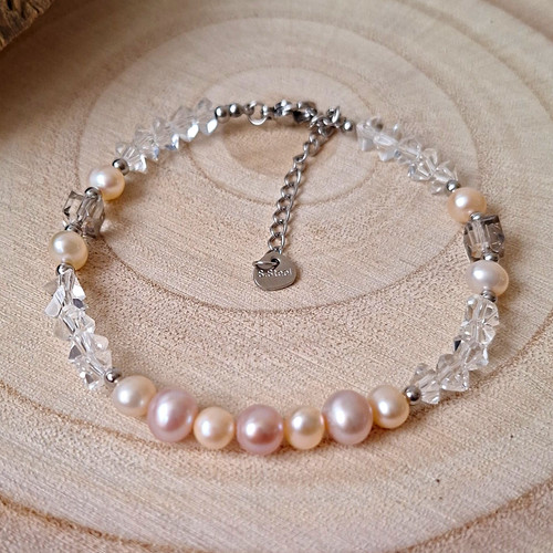 Stainless steel beaded - steel, cord