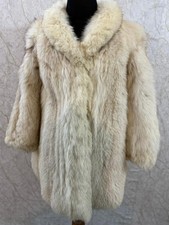 Vintage Cream Fox Fur Coat