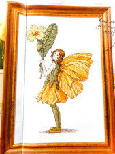 PRIMROSE FAIRY FROM FLOWER FAIRY SERIES.  CROSS STITCH CHART. FOR CHARITY 🎁