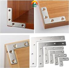 Stainless Steel Plate L Shaped Angle Corner Brace Wood Furniture Flat Brackets