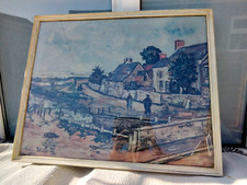 LARGE VINTAGE FRAMED PRINT