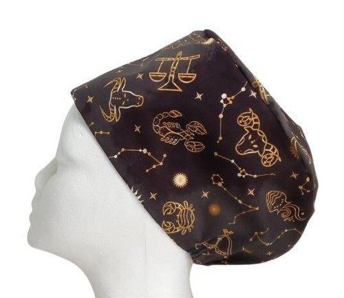 Celestial zodiac scrub cap - scrub,