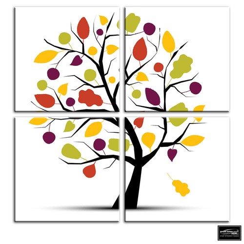 Colourful nature trees - nature,