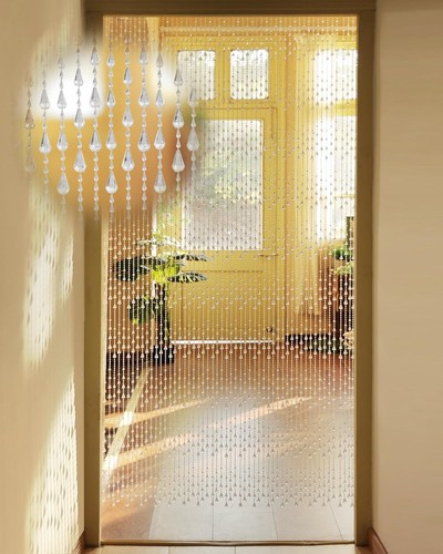 90x200cm transparent beaded - 90x200cm,