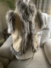 Faux Suede & Fur Gillet Sz12