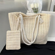 Fashion Large Straw Tote Bag
