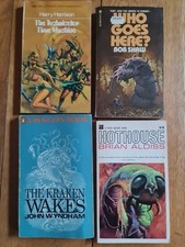 x4 Vintage SCI-FI books – Alien Seas, Dying Earth, Time Travel, Absurdist Space