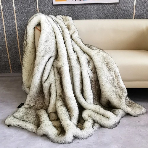 Faux fur blanket soft - blanket,