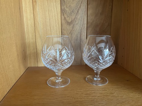 Pair beautiful cut - cut, glass