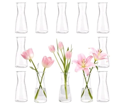 Pcs bud vases set - vases, clear