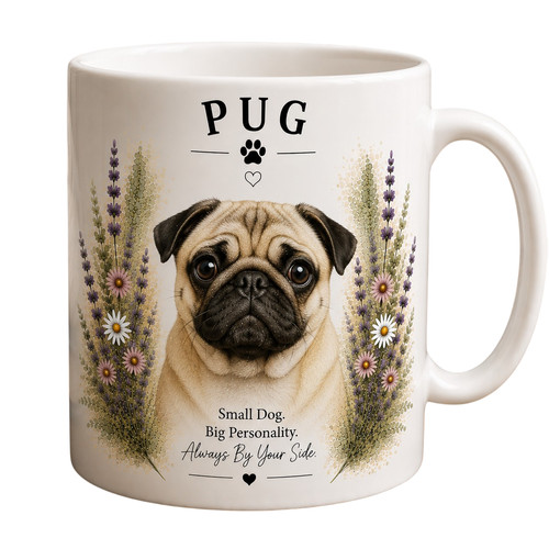 Pug mug dog lover - mug, gift