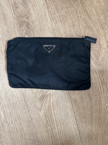 Black prada pouch mens clutch - black,