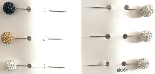 Scarf pins crystal diamonte - pins,