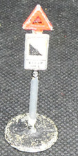 DINKY TOYS 47h "Steep Hill" Road Sign Pre-War
