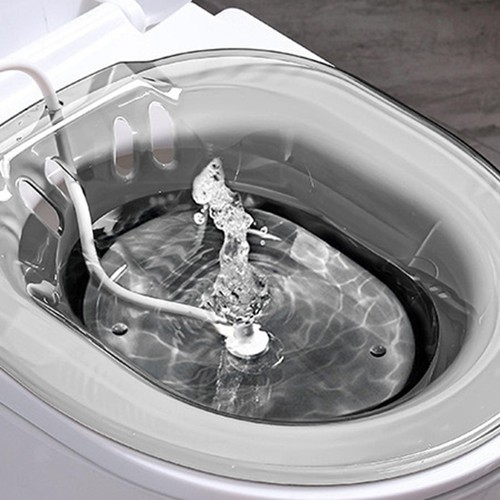 Flusher for toilet seat basin - for,
