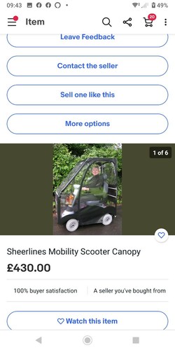Sheerlines mobilty scooter - sheerlines,