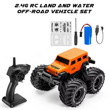 RC Children Amphibious Remote Control Car 1:18 Four-Wheel Drive off Road Vehicle