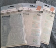 Cuttlebug Embossing Folders.  You, Happy Birthday And Congrats