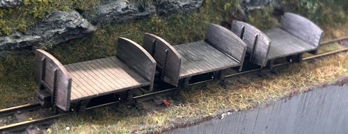 009 gauge flat wagons rtr - wagons,