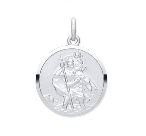 Men sterling silver large st - sterling,