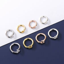 S925 Sterling Silver Link Lock Jump Ring Charm Pendant Locking Clasp A5079