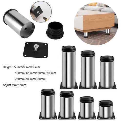 Stainless steel furniture legs - stainless,