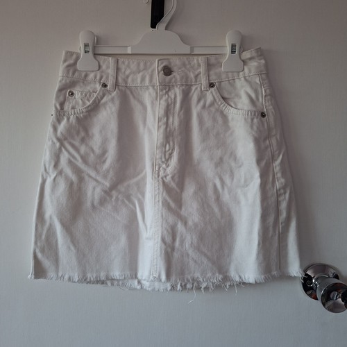 Topshop white denim - topshop, skirt