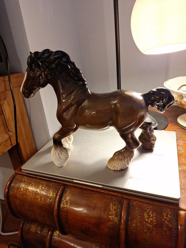 Beswick cantering shire horse - cantering,