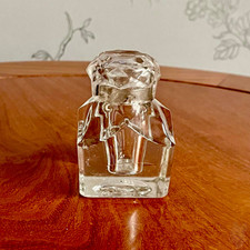 Vintage cut glass inkwell - glass,